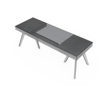 میز-مدیریت-مستطیل-صفحه-شیشه-ای-آیفل-تیپ-2081-41 -  - https://mohitara.com